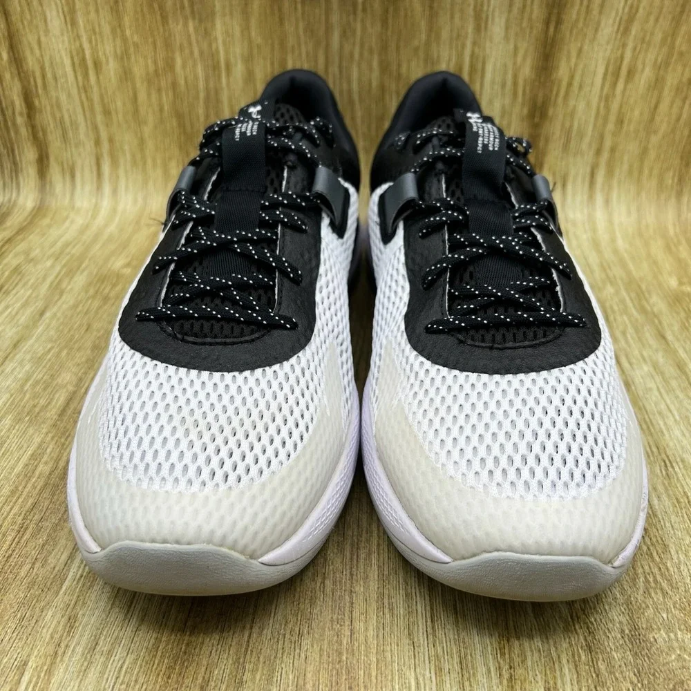 Under Armour Project Rock BSR 2 Men's Size 14.5 White Black Shoes 3025081-100‎